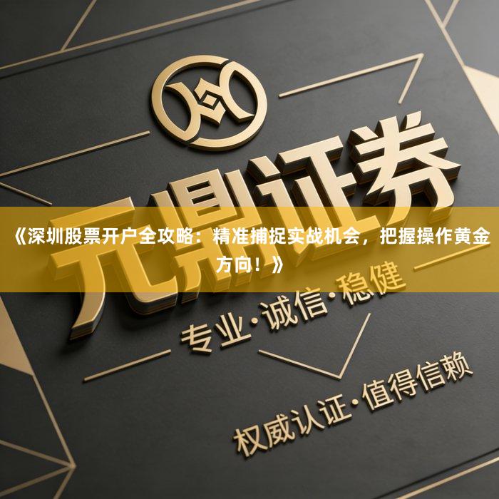 《深圳股票开户全攻略：精准捕捉实战机会，把握操作黄金方向！》