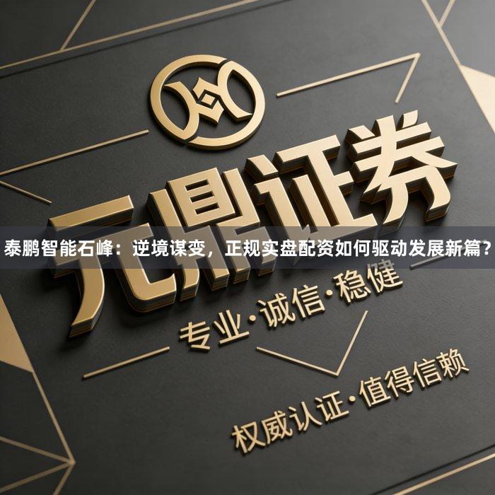 泰鹏智能石峰：逆境谋变，正规实盘配资如何驱动发展新篇？