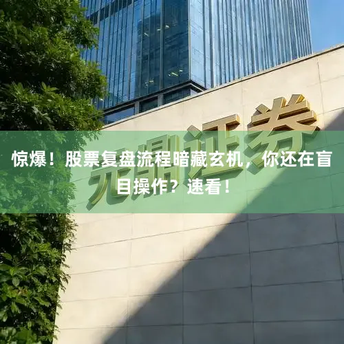 惊爆！股票复盘流程暗藏玄机，你还在盲目操作？速看！