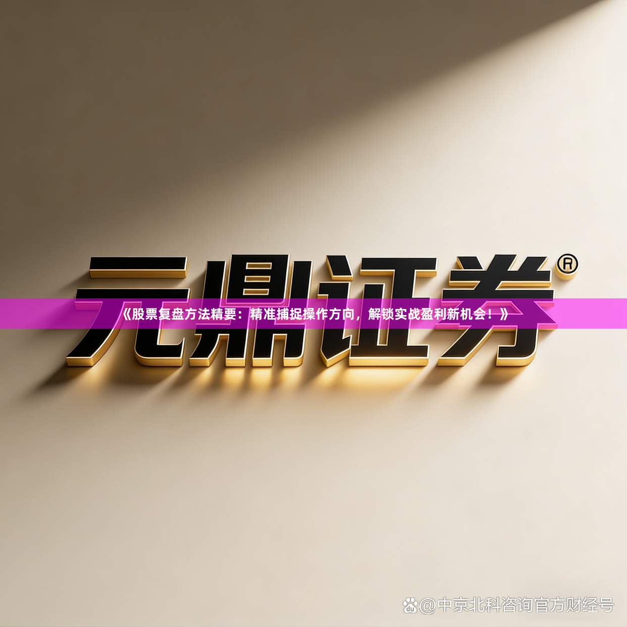 《股票复盘方法精要：精准捕捉操作方向，解锁实战盈利新机会！》