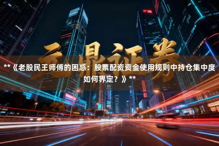 **《老股民王师傅的困惑：股票配资资金使用规则中持仓集中度如何界定？》**