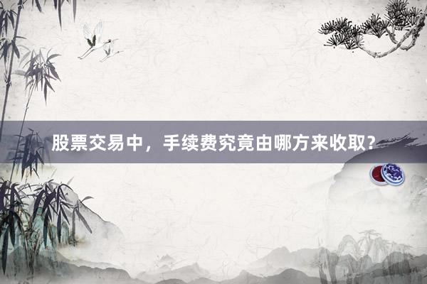 股票交易中，手续费究竟由哪方来收取？