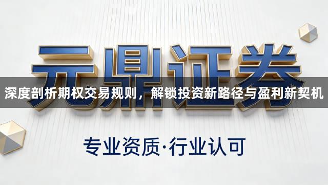 深度剖析期权交易规则，解锁投资新路径与盈利新契机