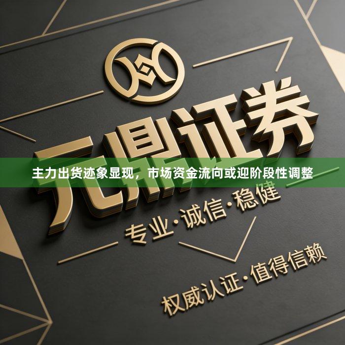 主力出货迹象显现，市场资金流向或迎阶段性调整