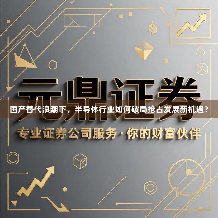 国产替代浪潮下，半导体行业如何破局抢占发展新机遇？